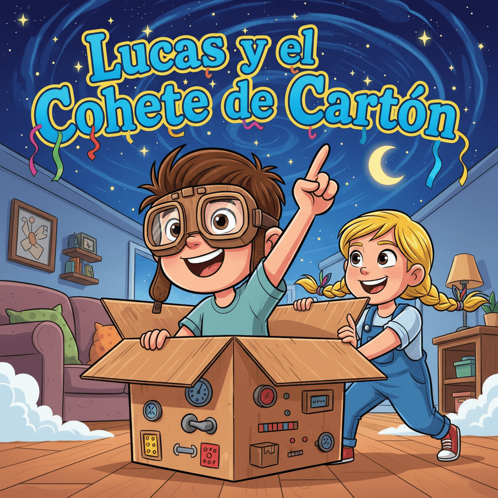Lucas y el Cohete de Cartón